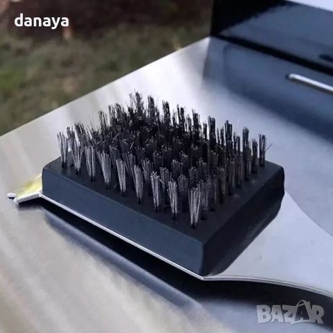 3682 Четка за барбекю с дълга дръжка, 40 см, снимка 5 - Прибори за хранене, готвене и сервиране - 40515507