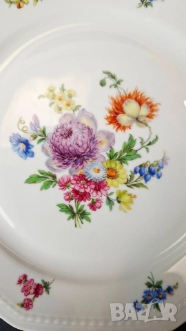 Троен сет чаша за кафе или чай с чинийки - Schirnding Bavaria, снимка 4 - Чаши - 53617879