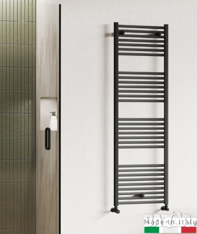 Черна лира за баня Cordivari Lisa 22 Италия 450х700, снимка 3 - Радиатори - 53642108