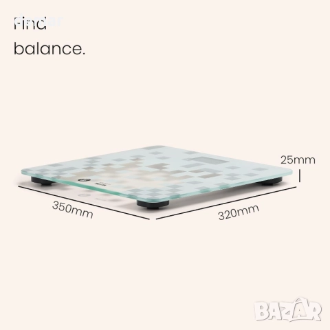 WeightWatchers от Tanita HD-380WW – Стилна дигитална везна за баня, капацитет 150 кг, снимка 3 - Други стоки за дома - 51482966
