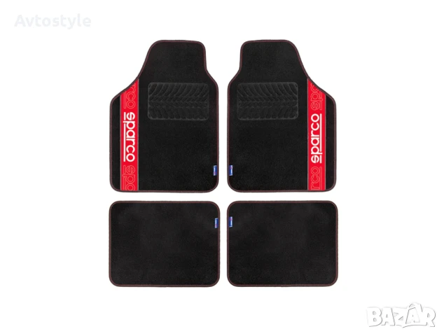 Стелки мокет Sparco  4бр комплект Червено, снимка 1