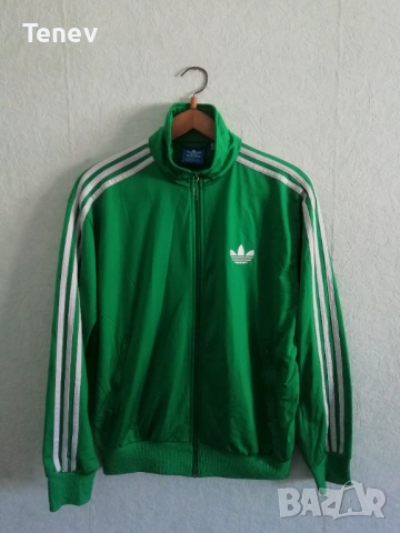 Adidas Originals Firebird Green Trefoil Vintage оригинално горнище зелено Адидас мъжко 