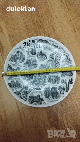 Декоративна чиния от Кобленц Германия, снимка 2 - Антикварни и старинни предмети - 42468904