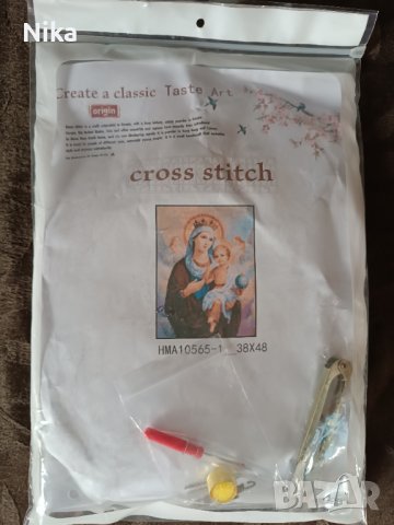 Нов гоблен, комплект за шиене с панама и конци, снимка 4 - Други - 41583809