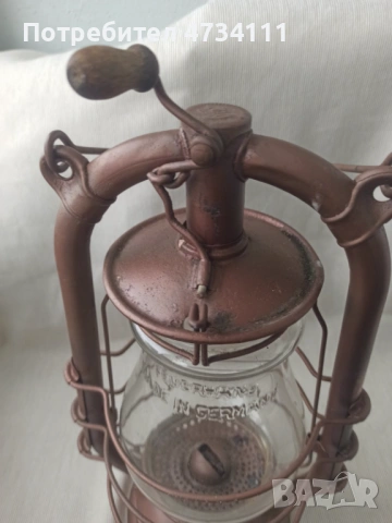 Старинен немски фенер FEUERHAND 323 vintage оригинал“, снимка 11 - Антикварни и старинни предмети - 53430421