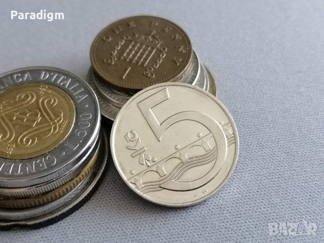 Монета - Чехия - 5 крони | 1994г.