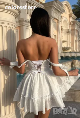 Дамска дантелена рокля, снимка 4 - Рокли - 49364788