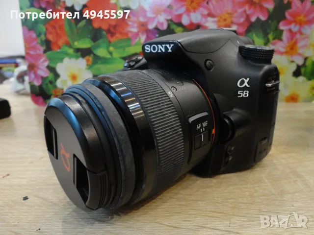 Продавам фотоапарат SONY ALPHA 58 с обектив, снимка 2 - Фотоапарати - 56023888