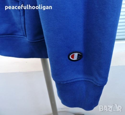 Champion Mens  Blue Hoodie - страхотен мъжки  син суичър размер L, снимка 9 - Суичъри - 52322742