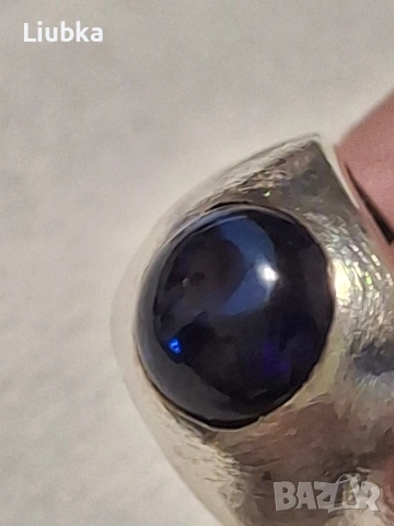 два големи сребърни пръстена с камъни, снимка 5 - Пръстени - 53461701