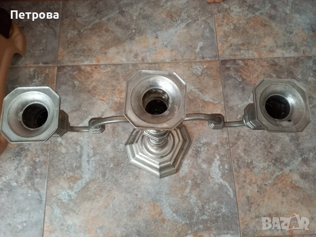 Свещник от метална сплав , снимка 7 - Декорация за дома - 51924088