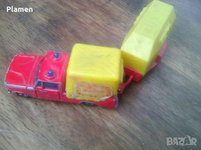 Стара количка с ремарке за превоз на състезателни коне, снимка 1