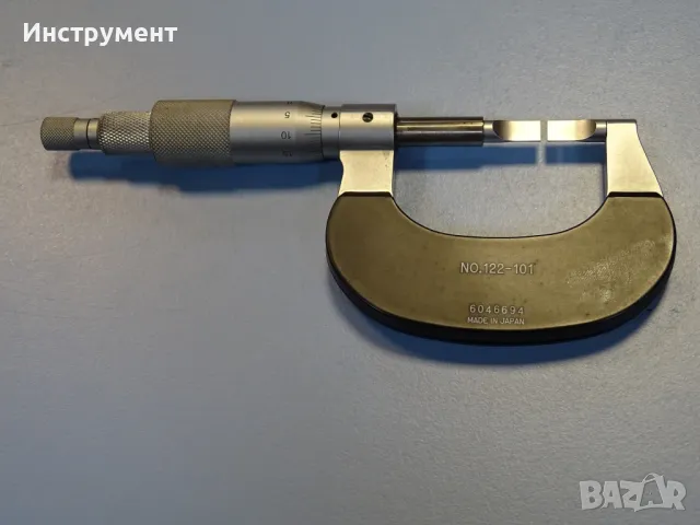 Микрометър Mitutoyo 122-101 (0-25mm) Handener steel blade, снимка 4 - Други инструменти - 49055051