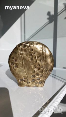 Бронзова, масивна скулптурна ваза (11 см) от немската марката Formano , ръчно изработена. , снимка 2 - Статуетки - 53823865