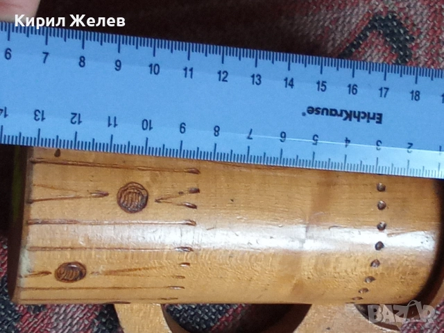 Дървена халба 51298, снимка 8 - Антикварни и старинни предмети - 53392128