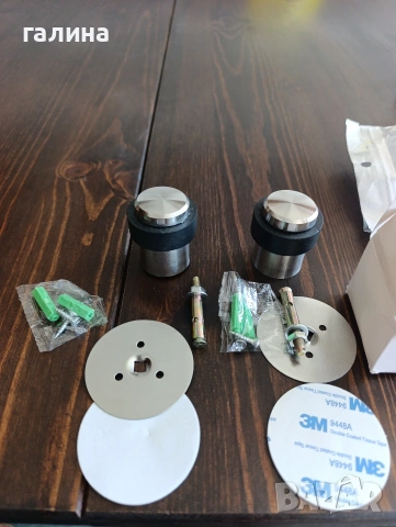 Стопери за врата от неръждаема стомана – комплект, снимка 7 - Други - 53839115