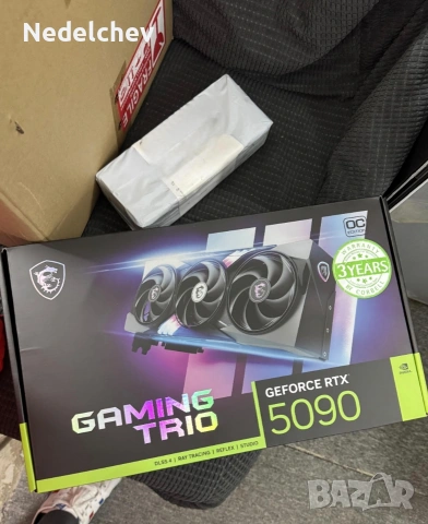 MSI GeForce RTX 5090 Gaming TRIO OC, снимка 2 - Видеокарти - 53400372
