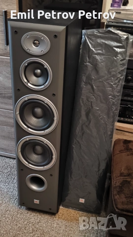 ⭐⭐⭐ JBL Northridge E80 Мощни 3-лентови тонколони (Black Ash) – Като нови!