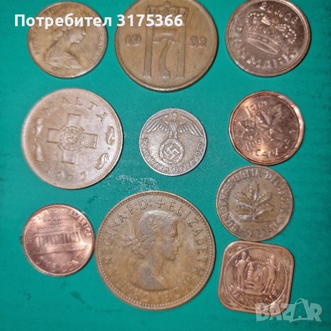 Медни монети от различни държави