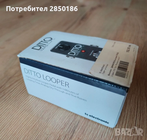 Ефект за китара Looper tc electronic Ditto, снимка 3 - Китари - 53036003