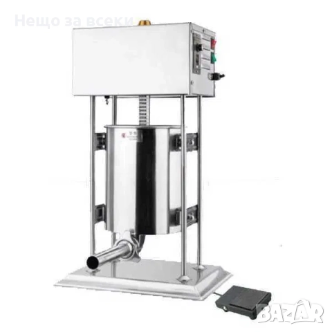 Пълначка за месо 10л/12л/ 15л Професионална Електрическа с педал, снимка 3 - Месомелачки - 51940473