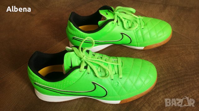 NIKE TIEMPO Размер EUR 38 / UK 5 обувки за футбол в зала естествена кожа 47-13-S, снимка 2 - Детски маратонки - 40028764