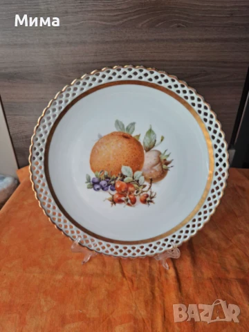 Порцеланово плато с плодове, снимка 2 - Аксесоари за кухня - 50634562