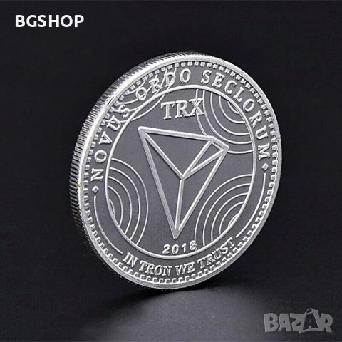 Трон Монета / Tron Coin ( TRX ) - Silver, снимка 4 - Нумизматика и бонистика - 32414825