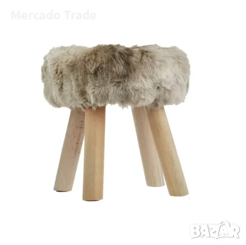 Декоративна табуретка Mercado Trade, До 110кг. Кафяв, снимка 2 - Декорация за дома - 48802035