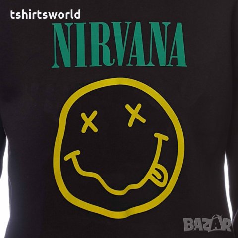 Нов детски суичър с трансферен печат на музикалната група Nirvana (Нирвана), снимка 5 - Детски анцузи и суичери - 34585970