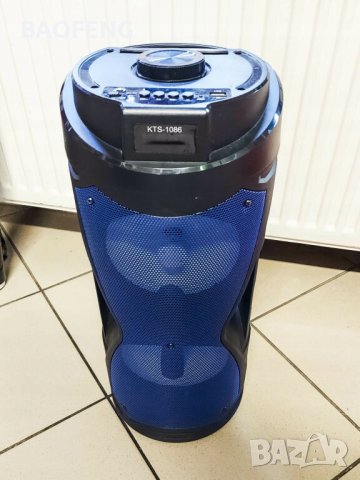 @ Нова Караоке тонколона 2х6,5”, с FM тунер, дистанционно, BLUETOOTH, модел KTS 1086, снимка 5 - Тонколони - 40092468