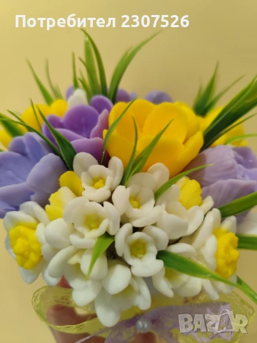 Пролетни букети , снимка 2 - Изкуствени цветя - 53803669