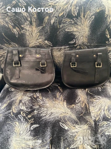 Кожени дисаги с буре