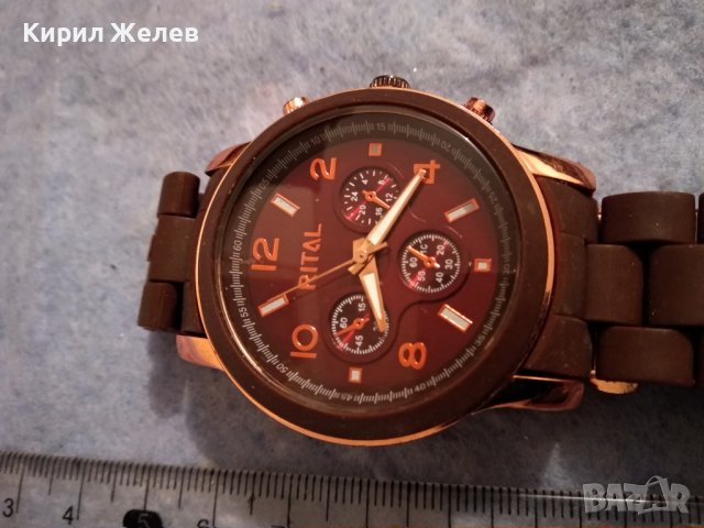 RITAL МАРКОВ КВАРЦОВ ФЕШЪН УНИСЕКС ЧАСОВНИК - РИТАЛ с ВЕРИЖКА 36567, снимка 12 - Мъжки - 39887563