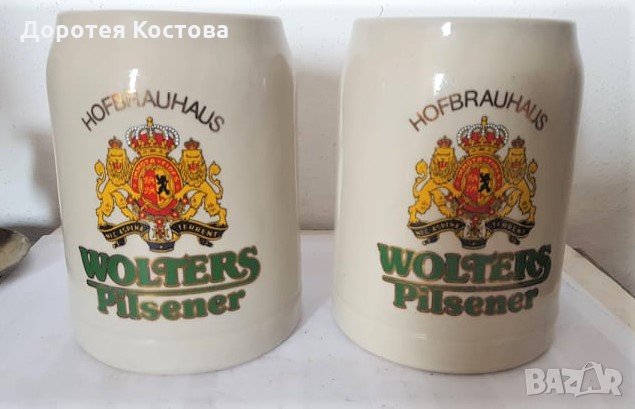 Стари порцеланови халби за бира от Германия, снимка 1 - Антикварни и старинни предмети - 35972338