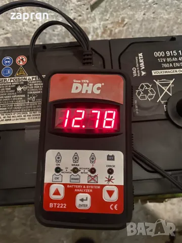 Почти нов акумулатор оригинален на VW/Audi 95ам/ч 760 А Варта/Varta с гаранция 