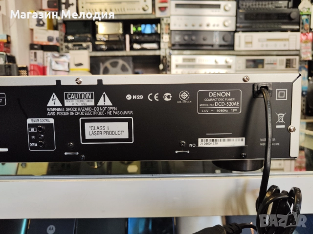 CD Player Denon DCD-520AE Чете всички дискове и mp3. В отлично техническо и визуално състояние., снимка 12 - Декове - 44271131