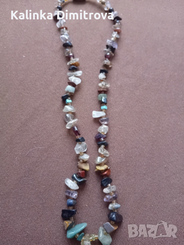 Дамско колие с полускъпоценни камъни., снимка 8 - Колиета, медальони, синджири - 44743696