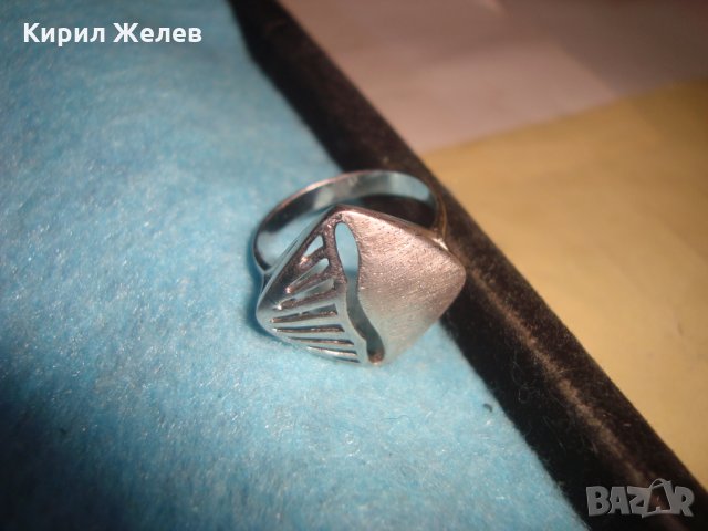 ВИНТИДЖ СРЕБЪРЕН АРТ ПРЪСТЕН СРЕБРО 925 АЖУРНА МАЙСТОРСКА ИЗРАБОТКА - АНГЛИЯ 25801, снимка 4 - Пръстени - 35759994