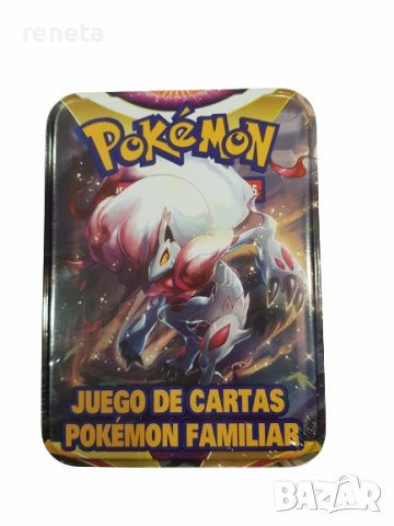 Карти Pokémon,  За игра, Метална кутия, Многоцветен, снимка 12 - Игри и пъзели - 40079777