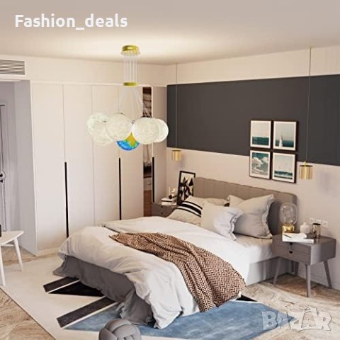 Нова Висяща таванна лампа/Топчета 3 променливи цвята/Спалня Кухня, снимка 6 - Лампи за таван - 41665006