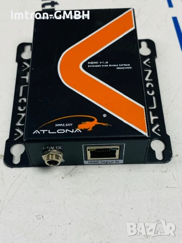 Atlona AT-HD4-V40SRS HDMI кабел с двупосочен IR удължител за единичен CAT5/6 до 43 метра