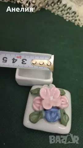 Мини порцеланови вазичка,кошничка и кутия за пръстен , снимка 4 - Декорация за дома - 49374788