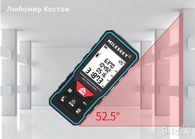 Лазерен измервател /ролетка/ на дължини и височини до 40м., снимка 3 - Други - 34413740