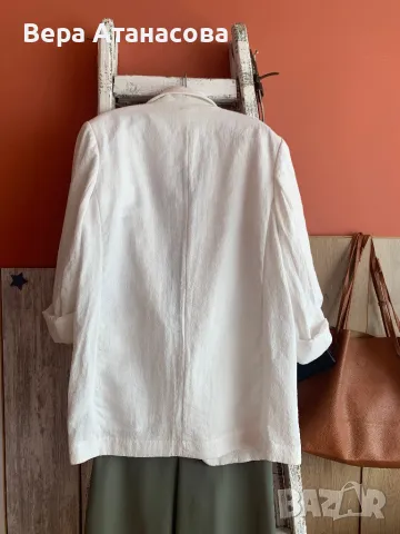 💄🥼🍒 Бяло сако H&M с подплата👜, снимка 2 - Сака - 49480977