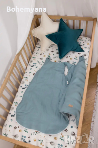 Babyly ленено чувалче 2,0 тог 70 см – синьо, снимка 2 - Спални чували за бебета и деца - 44763838