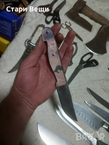 Стари ножове брадви ножици, снимка 15 - Ножове - 53529734