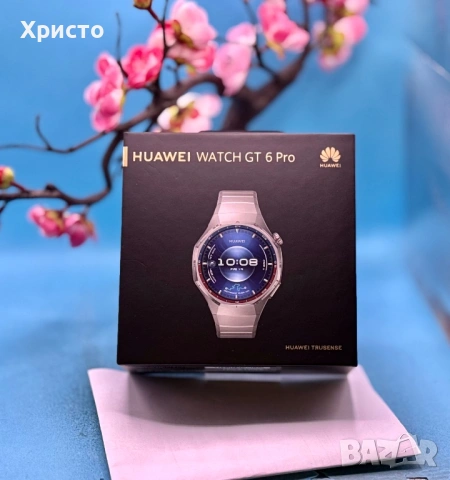 ГАРАНЦИОНЕН!!! Мъжки смарт часовник Huawei Watch GT 6 Pro, 46MM, Titanium, снимка 2 - Смарт часовници - 53748288