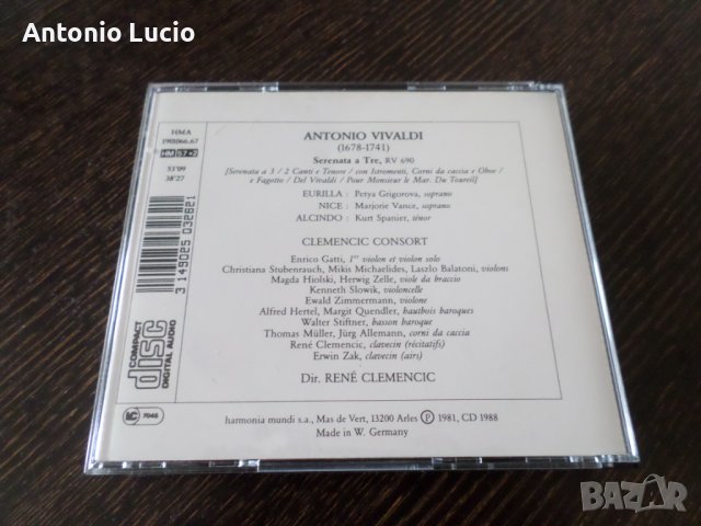 Vivaldi - Serenata a tre - 2 CD, снимка 4 - CD дискове - 40819779