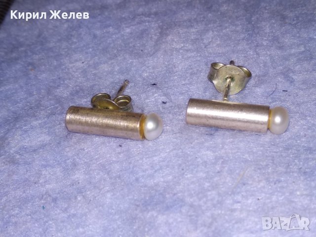 ЕЛЕГАНТНИ СРЕБЪРНИ ПЕРЛЕНИ АР ДЕКО СТИЛ МАРКОВИ ОБИЦИ СРЕБРО 925 ИЗИСКАН БУТИКОВ ДИЗАЙН 21954, снимка 10 - Обеци - 40524077